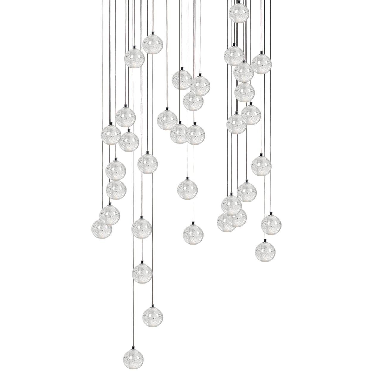 Round K9 Crystal Chandelier