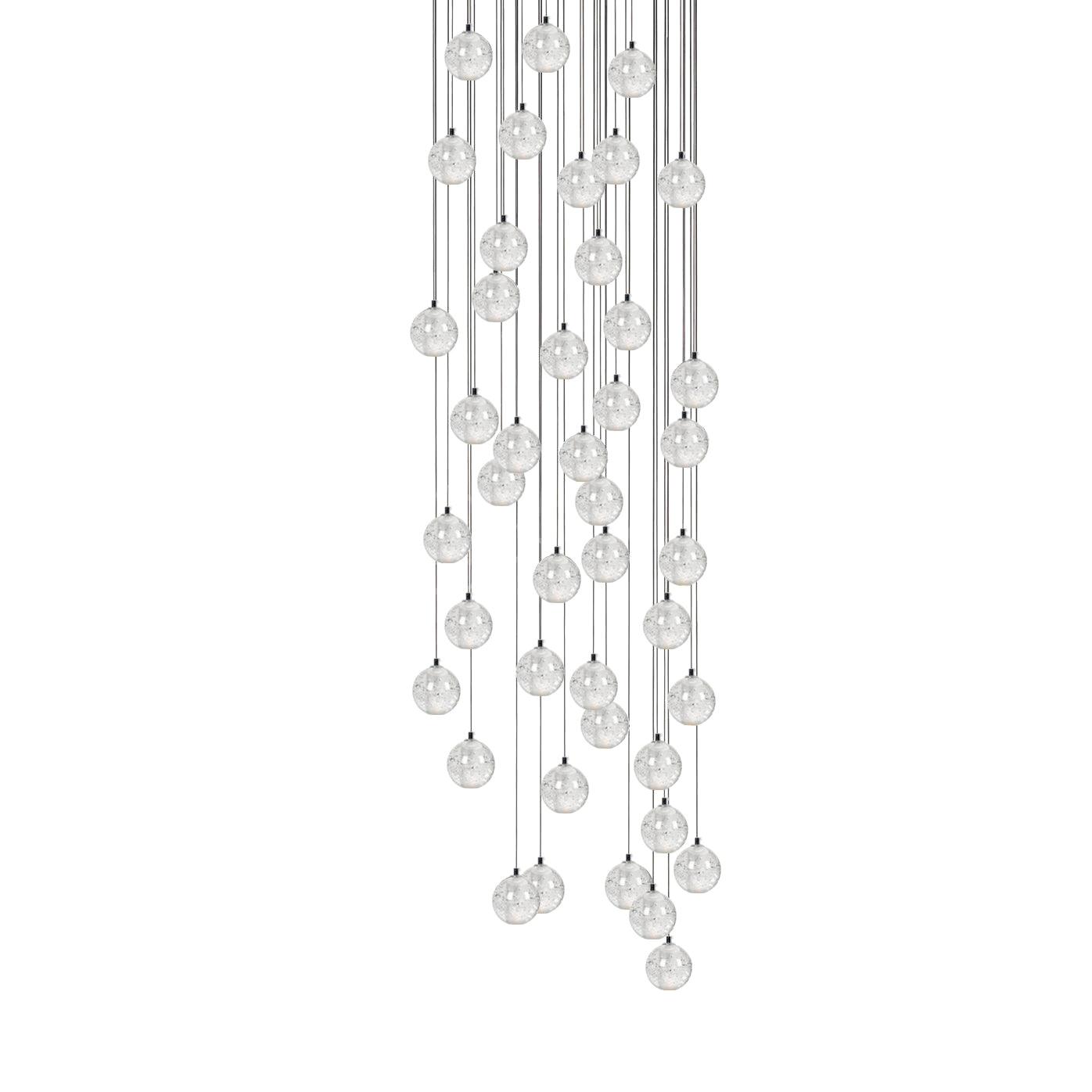 Round K9 Crystal Chandelier