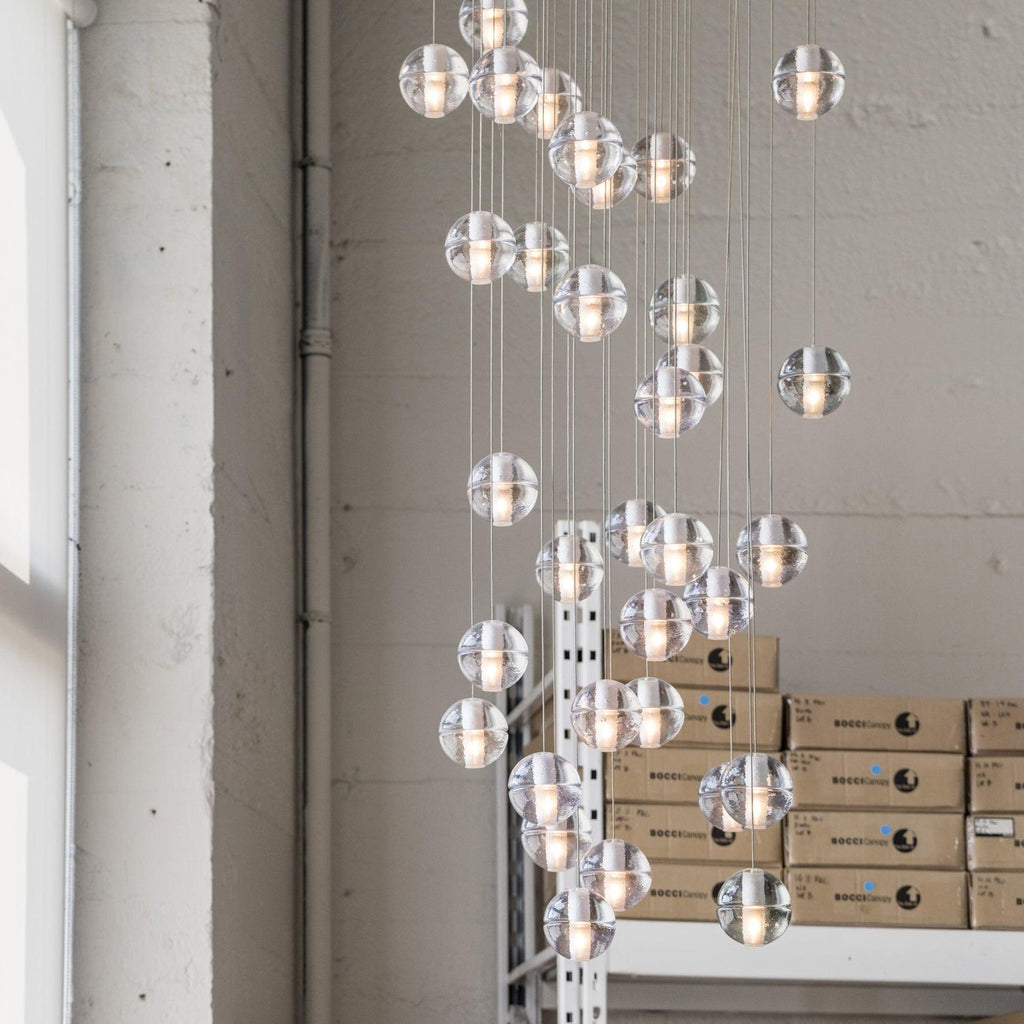 Round K9 Crystal Chandelier