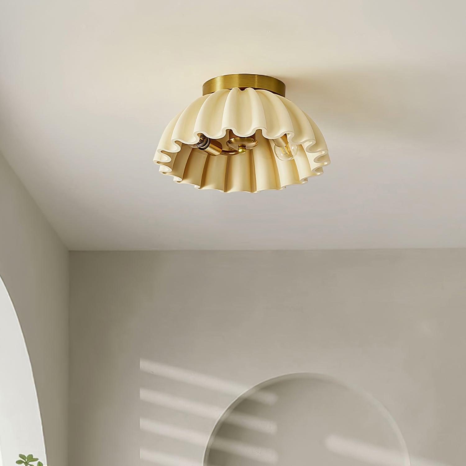 Ruffle Ceiling Light