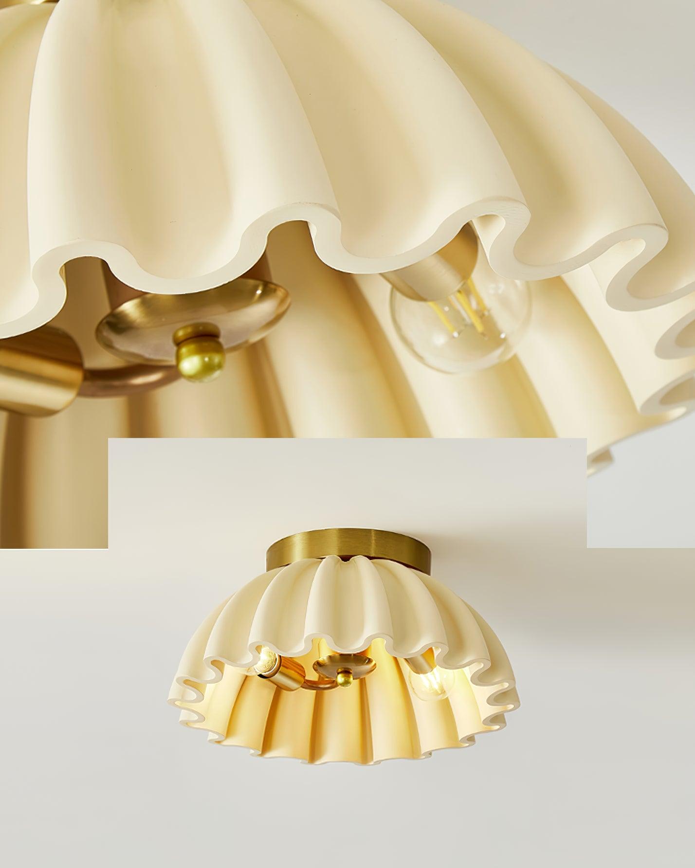 Ruffle Ceiling Light