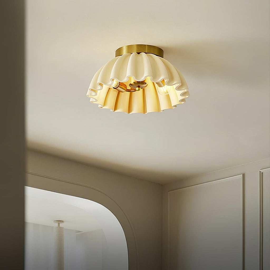 Ruffle Ceiling Light