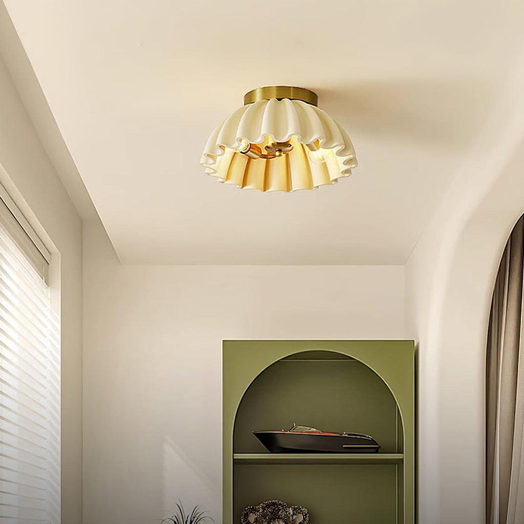 Ruffle Ceiling Light