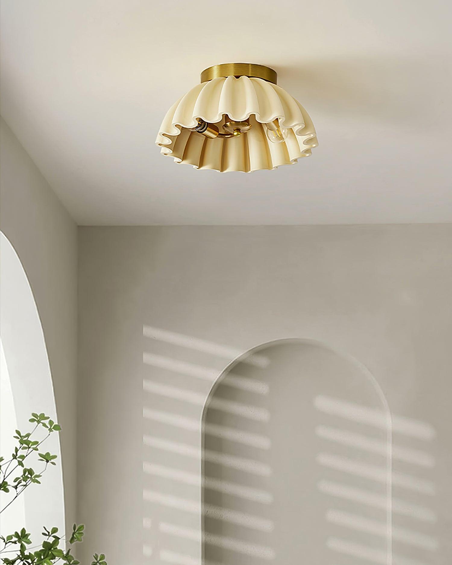 Ruffle Ceiling Light
