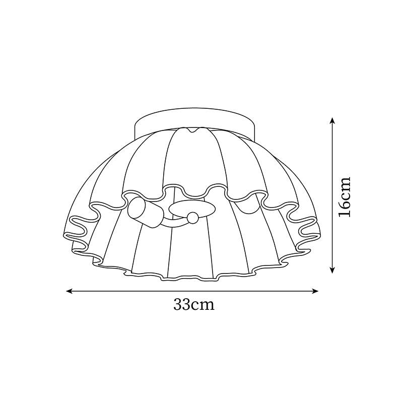 Ruffle Ceiling Light