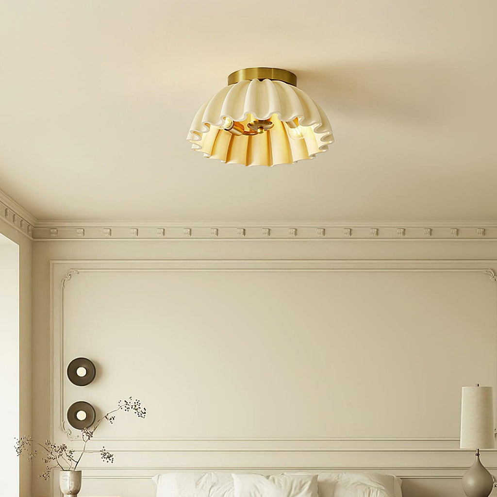 Ruffle Ceiling Light