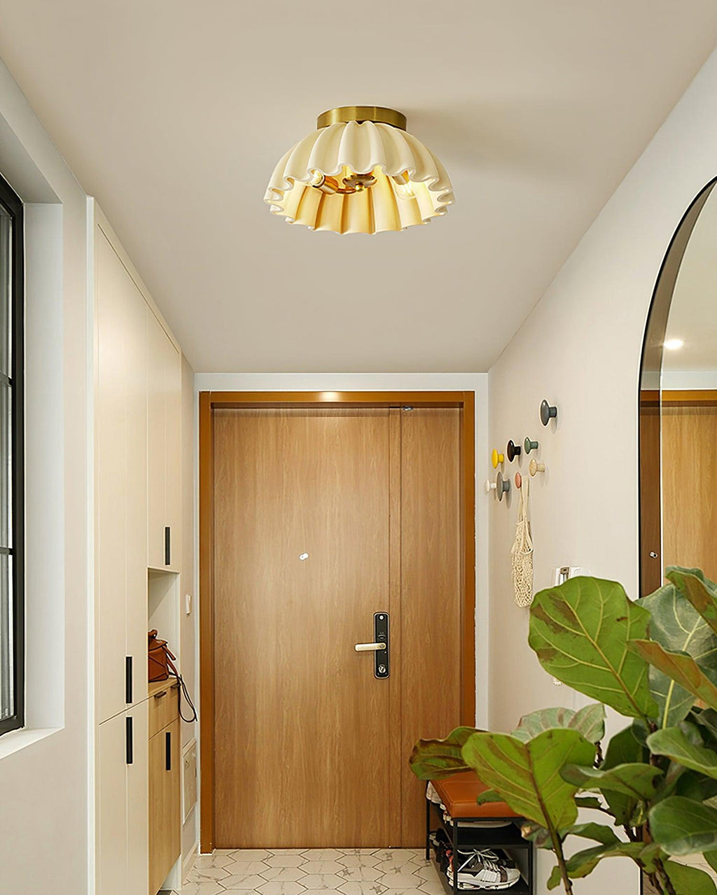 Ruffle Ceiling Light