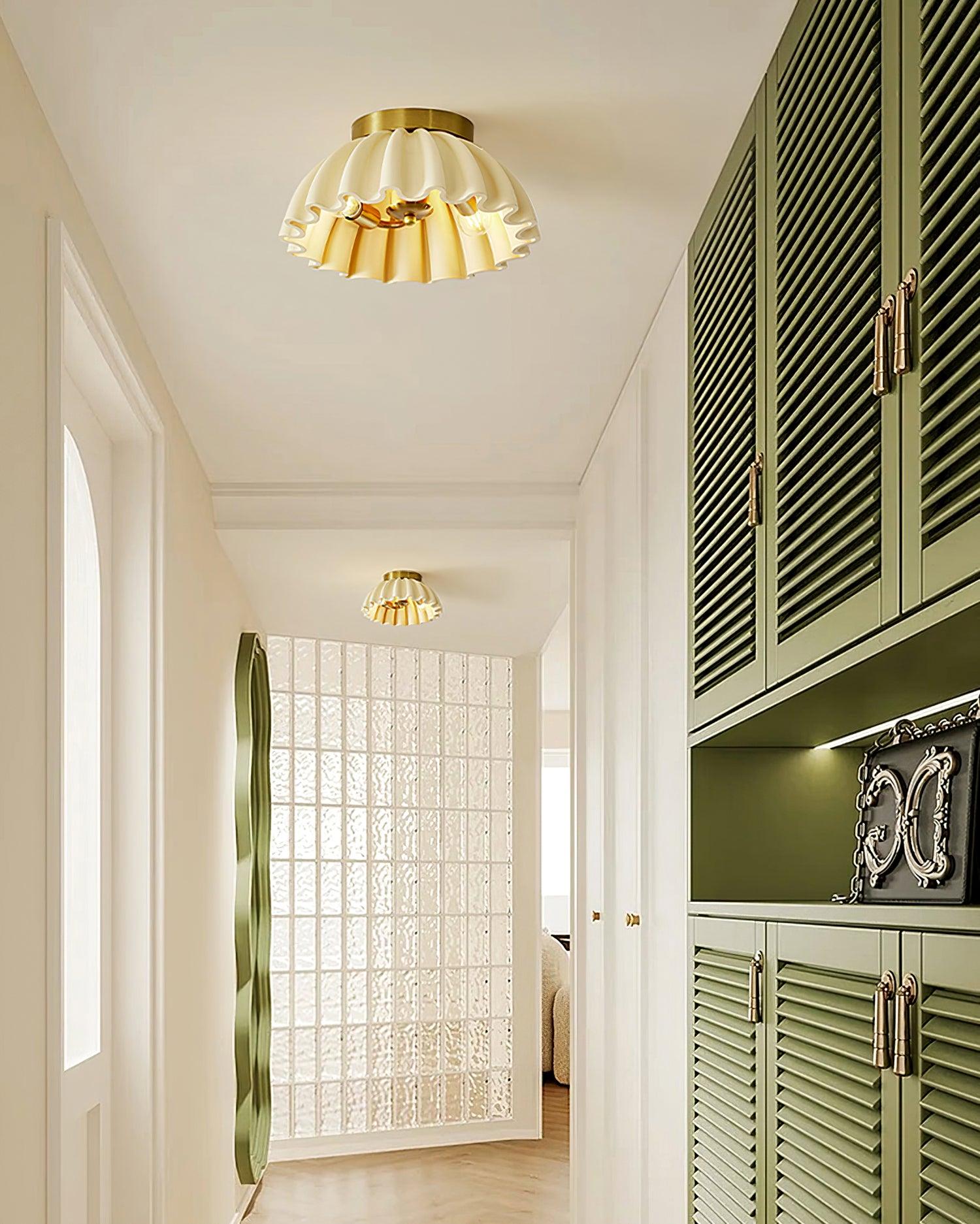 Ruffle Ceiling Light