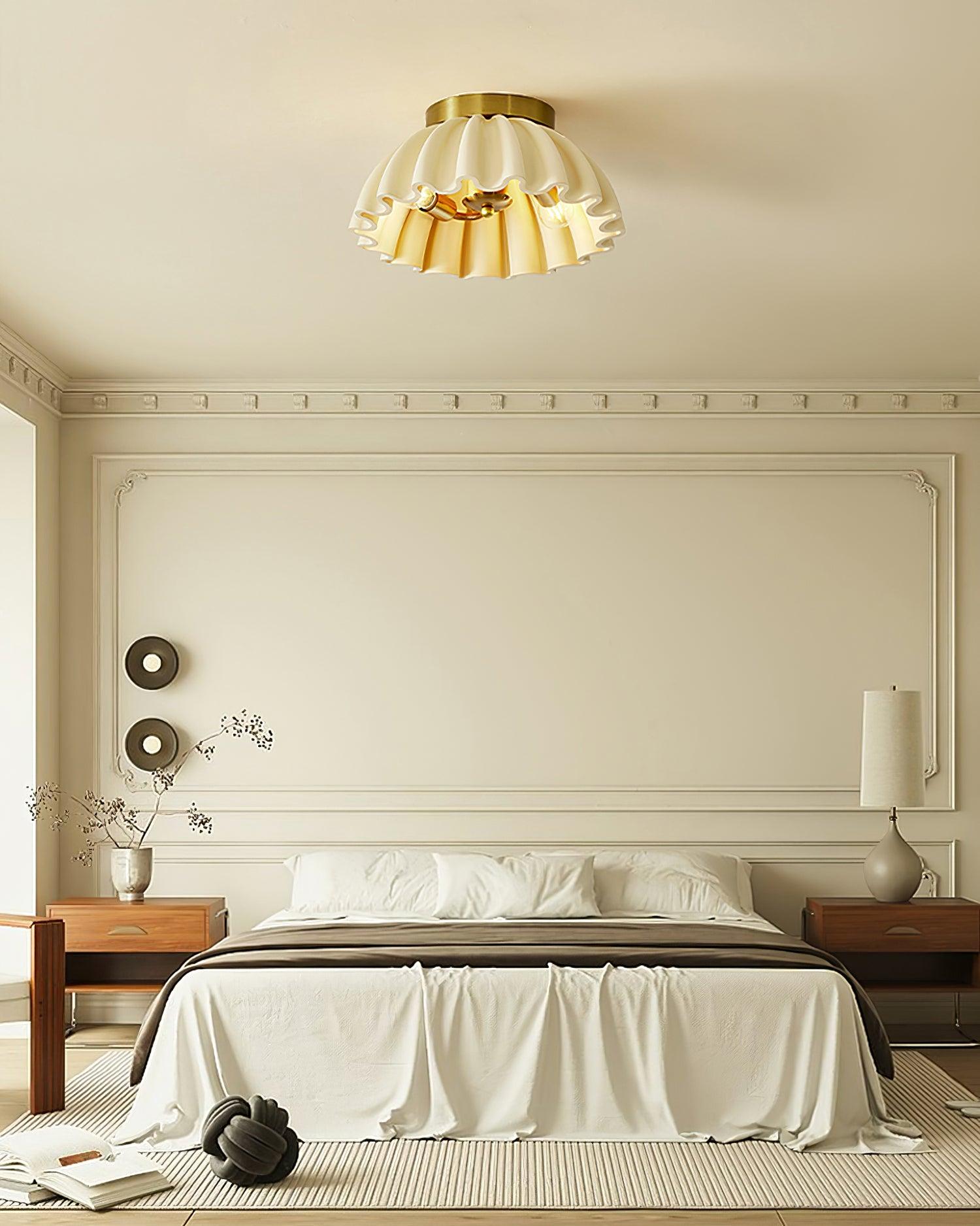 Ruffle Ceiling Light
