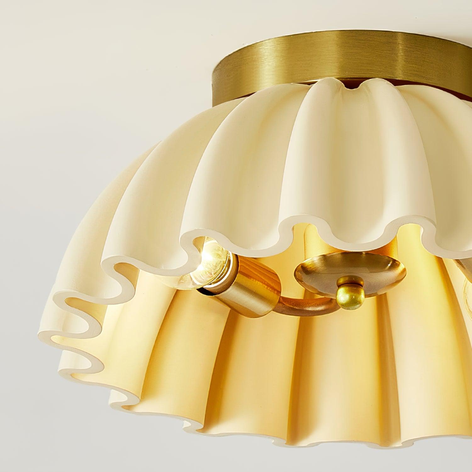 Ruffle Ceiling Light