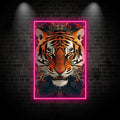 Fierce Tiger Neon Sign - LED Wall Art for Home & Office Decor, Bold Animal Design for Living Room, Bar, Man Cave, Perfect Gift
