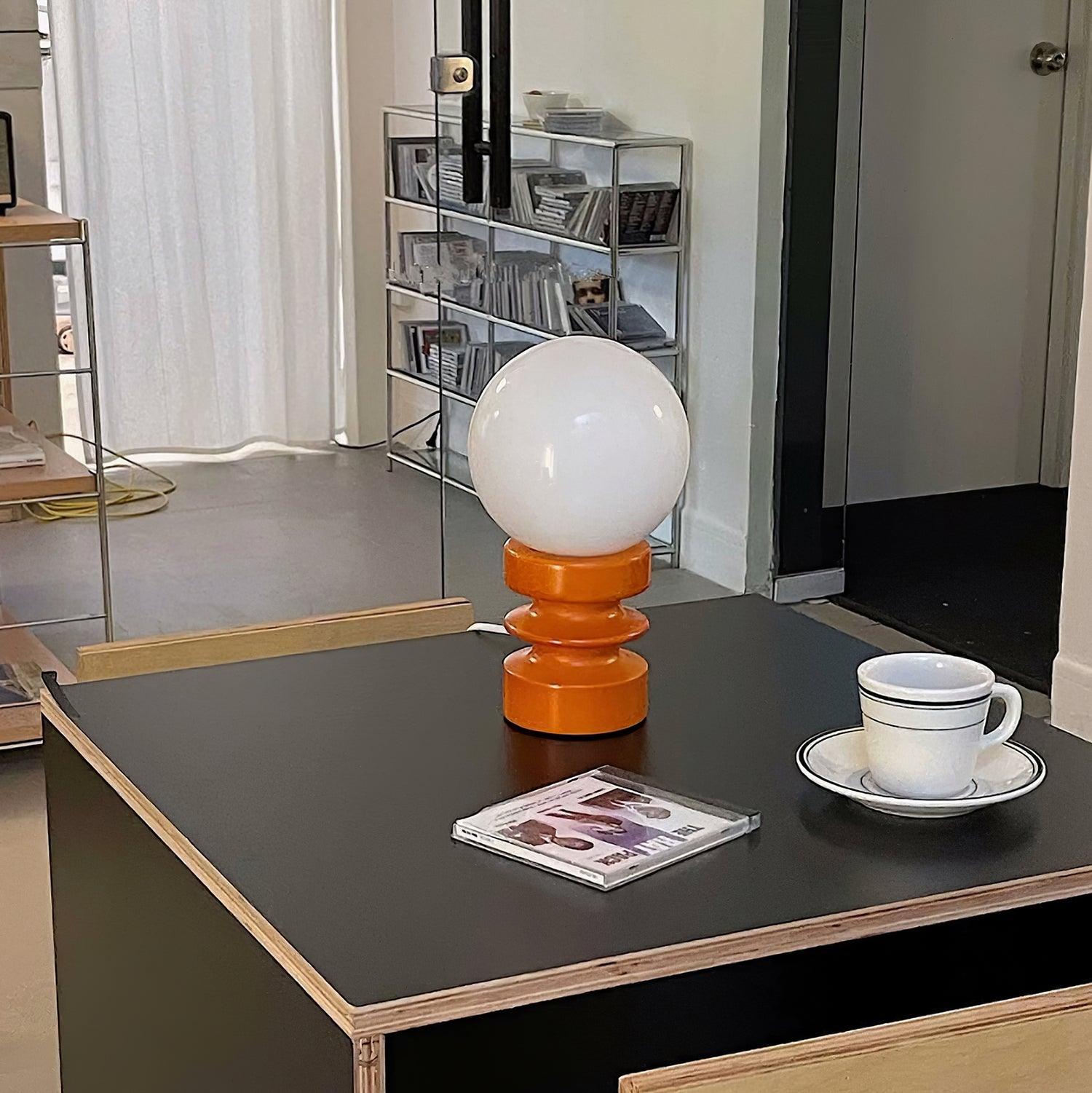 Sankey Orange Table Lamp