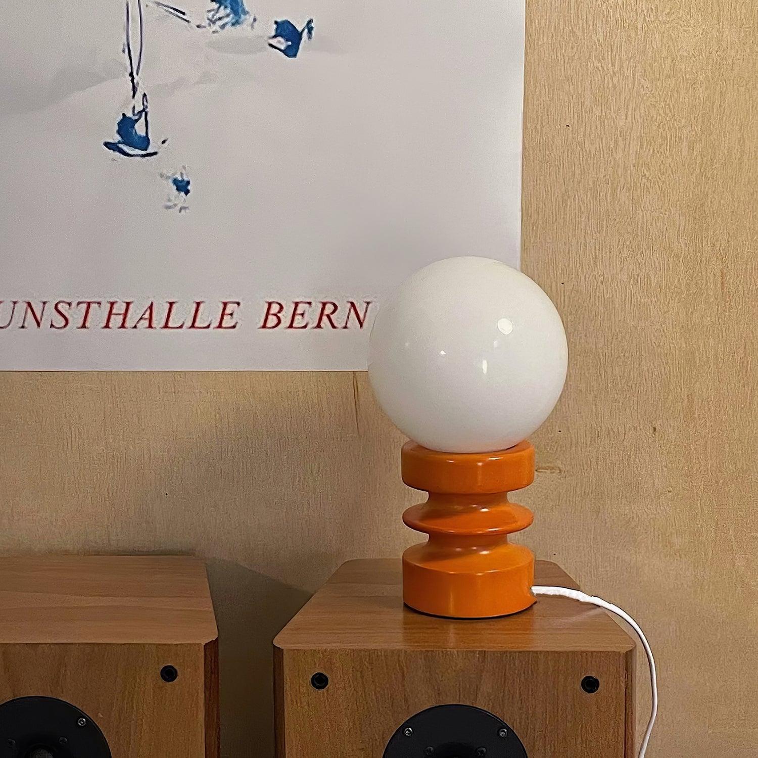 Sankey Orange Table Lamp
