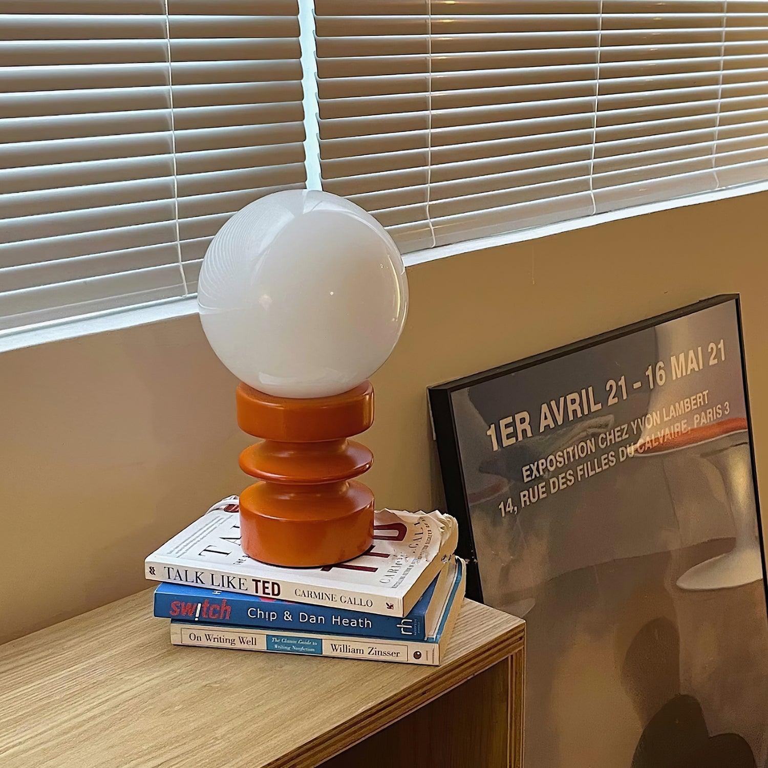 Sankey Orange Table Lamp