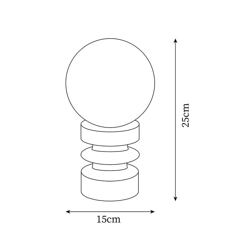 Sankey Orange Table Lamp