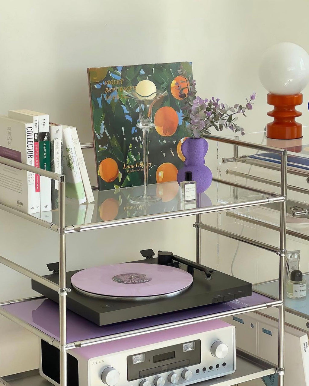 Sankey Orange Table Lamp