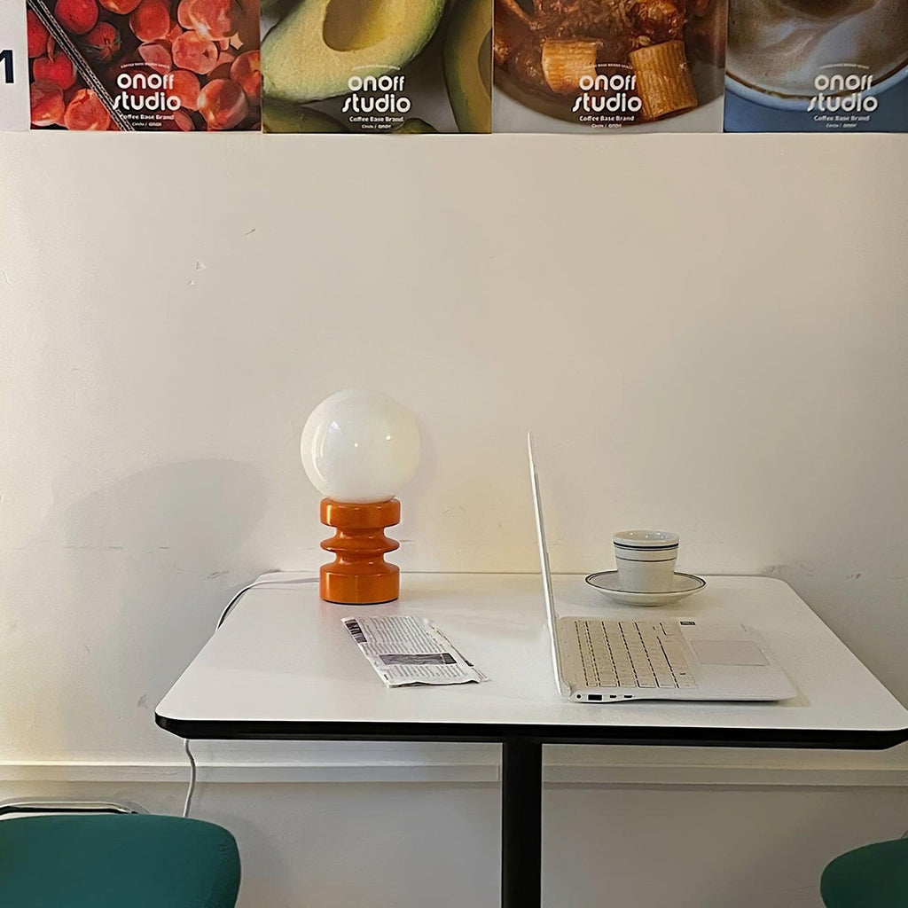 Sankey Orange Table Lamp