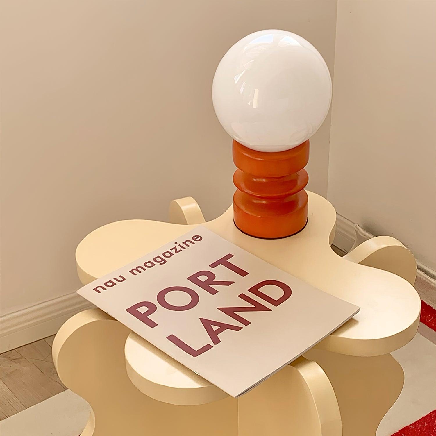 Sankey Orange Table Lamp