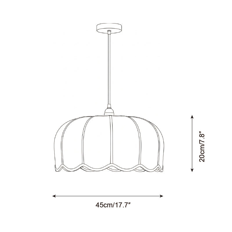 Scalloped Pendant Lamp