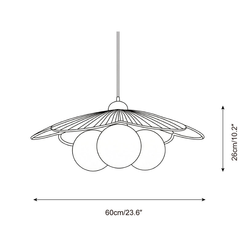 Sculpted Blossom Pendant Lamp