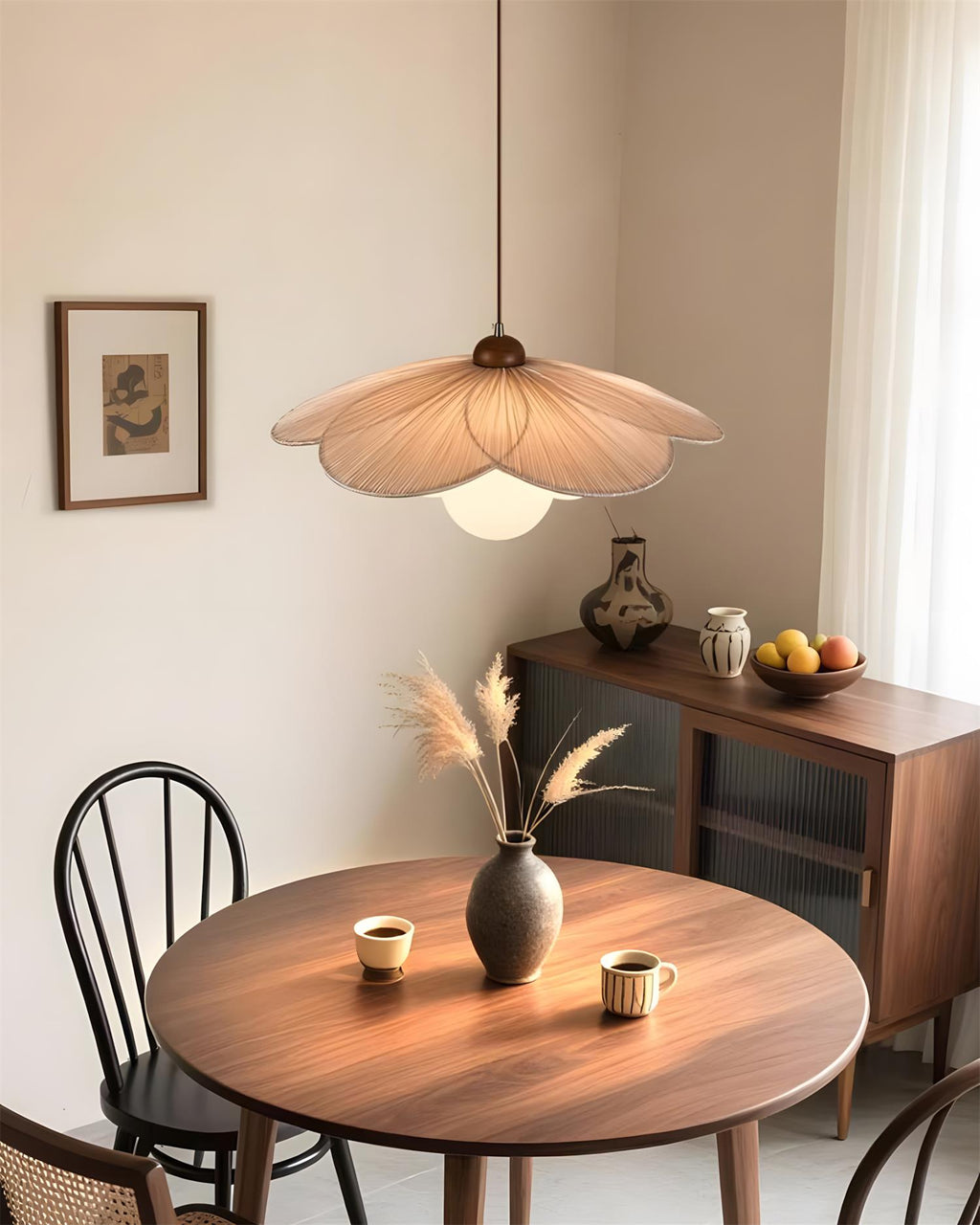 Sculpted Blossom Pendant Lamp