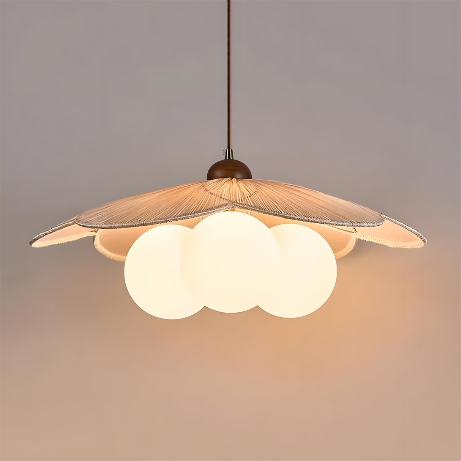 Sculpted Blossom Pendant Lamp