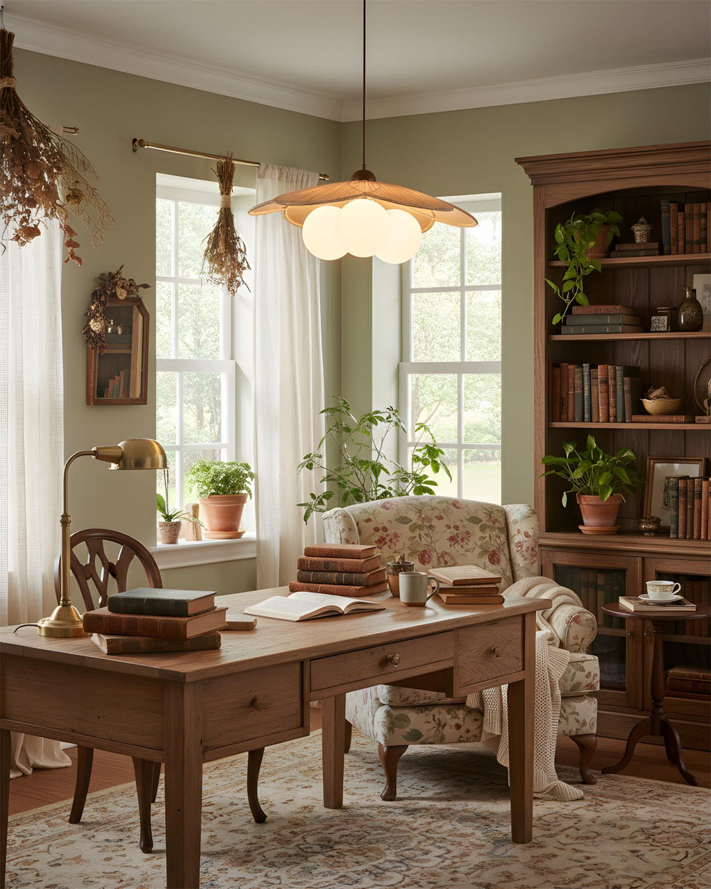 Sculpted Blossom Pendant Lamp