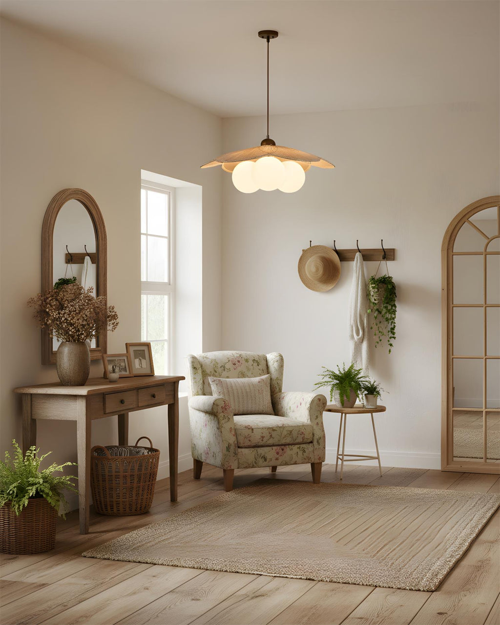 Sculpted Blossom Pendant Lamp