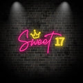 Toysign Neon Light, Sweet 17 Neon Sign – LED Birthday Wall Art for Teens, Perfect Decoration for Birthday Party, Bedroom & Gift
