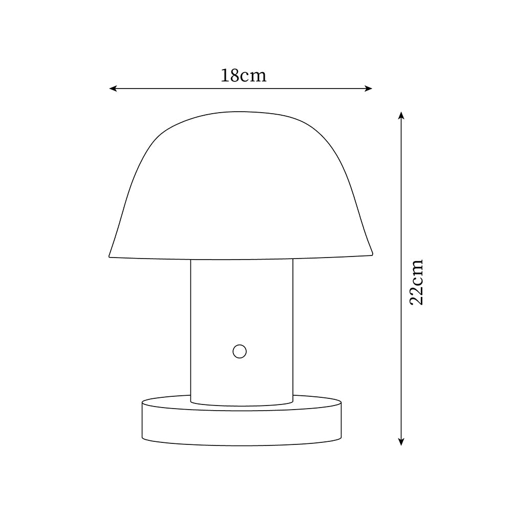 Touch Charge Mushroom Lamp