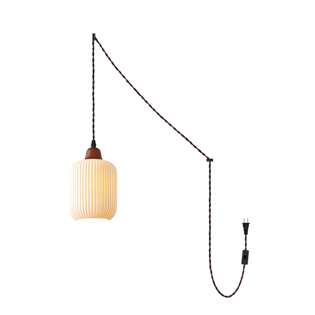 Sidra Ceramic Plug In Pendant Light