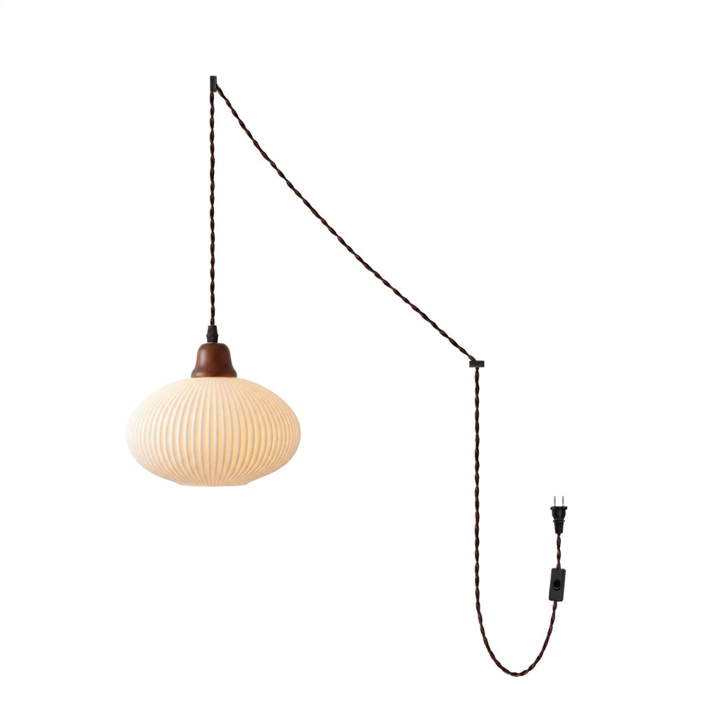 Sidra Ceramic Plug In Pendant Light