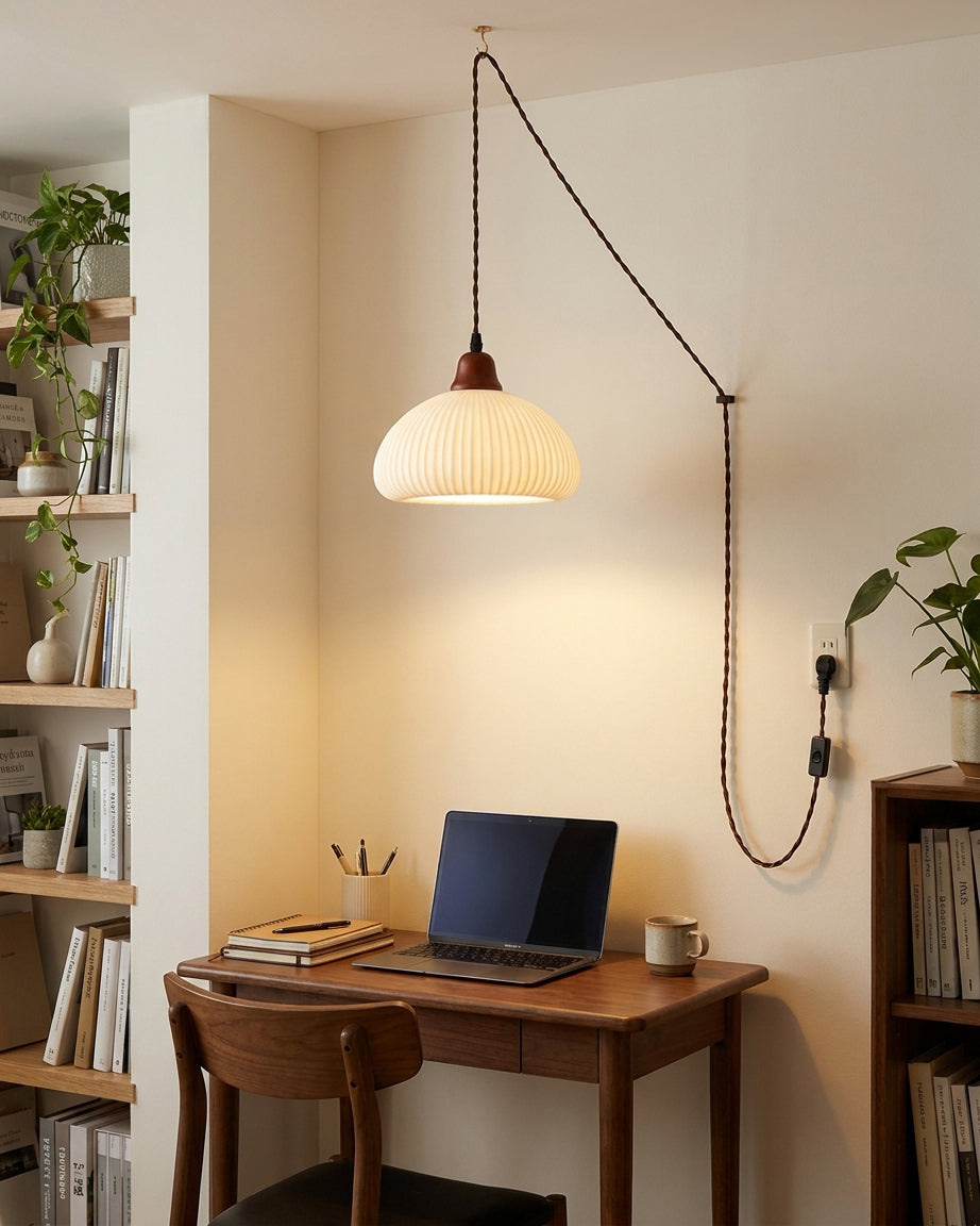 Sidra Ceramic Plug In Pendant Light