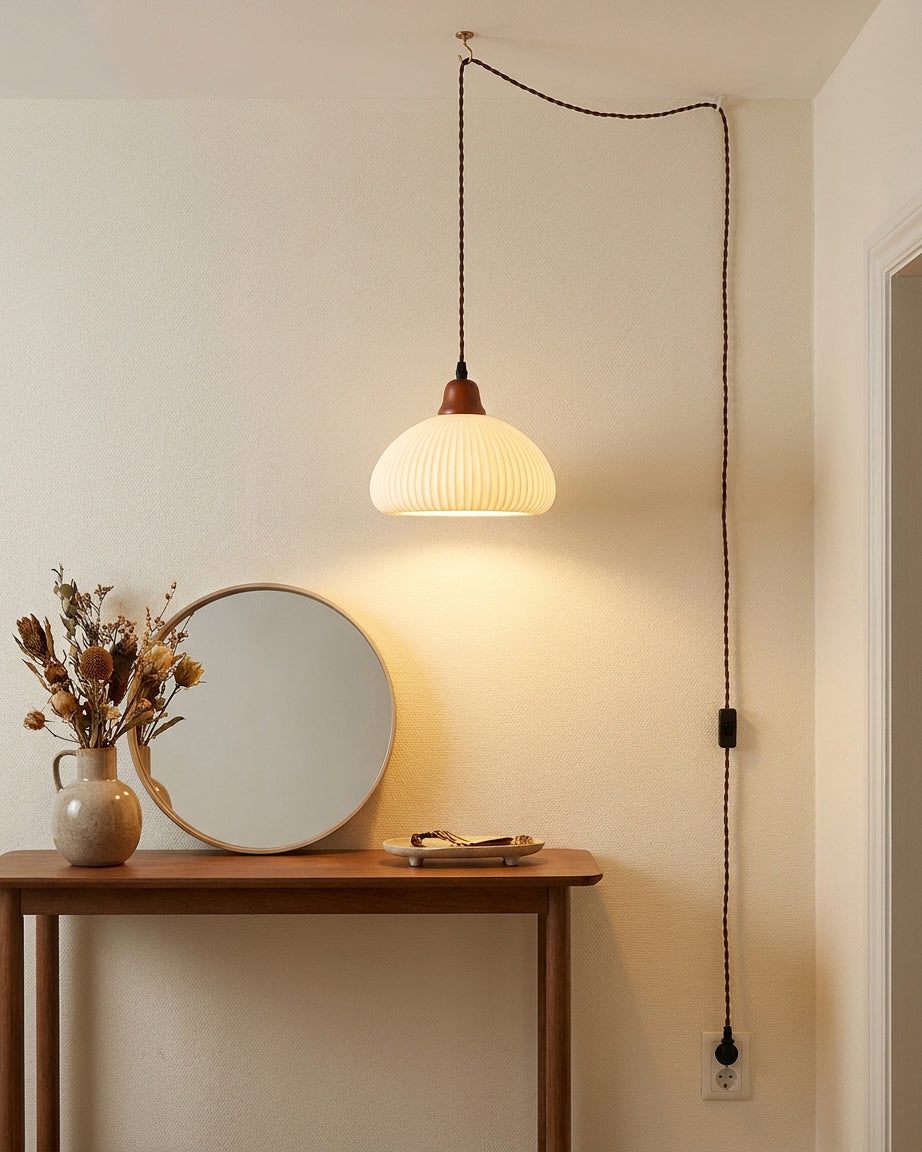 Sidra Ceramic Plug In Pendant Light