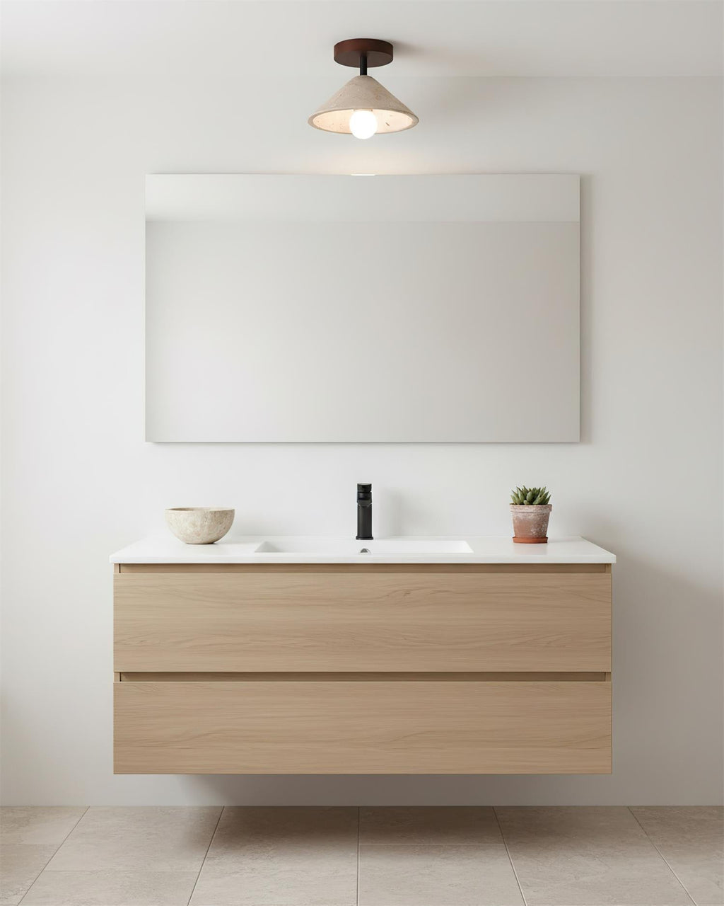 Sierra Travertine Ceiling Lamp