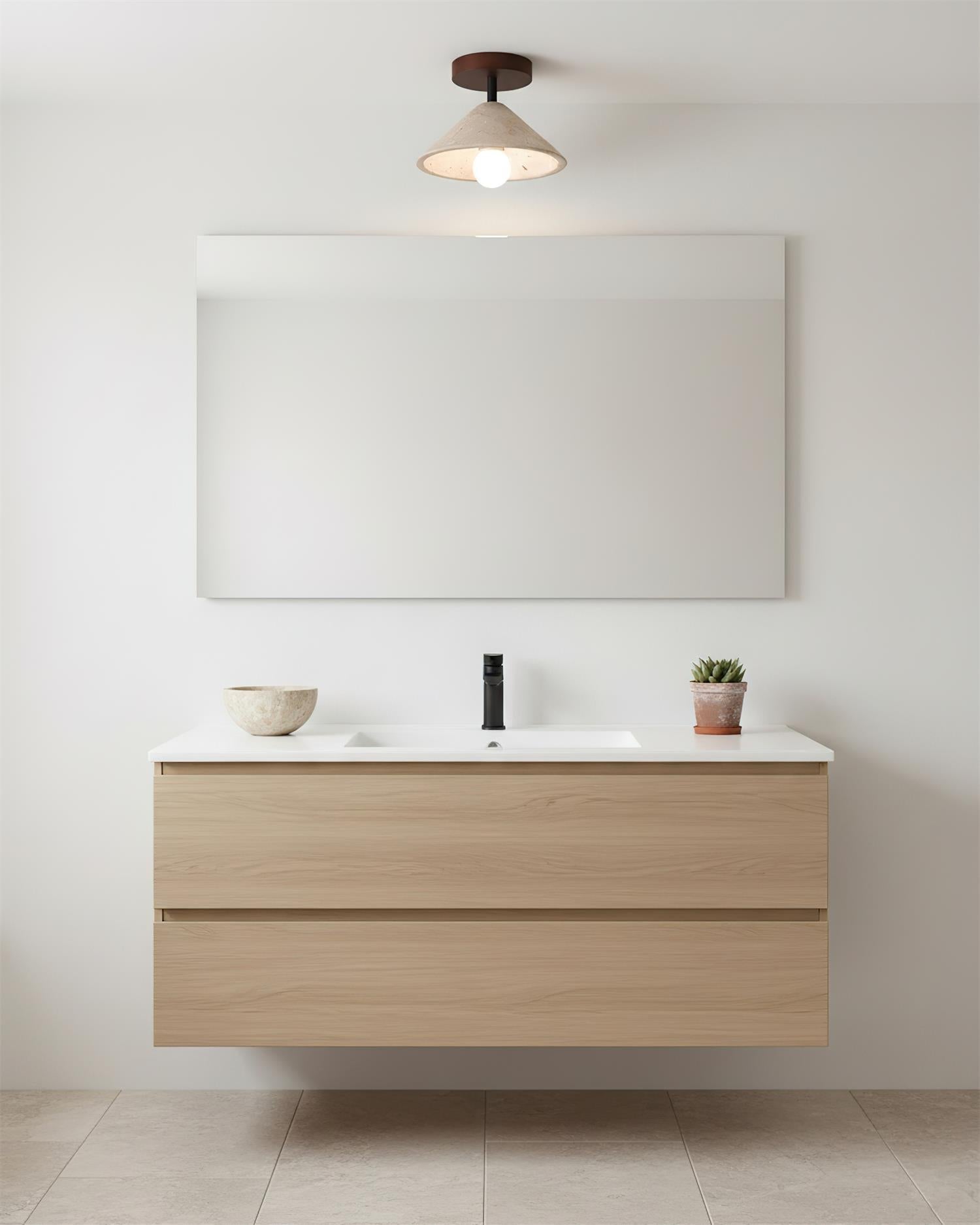 Sierra Travertine Ceiling Lamp