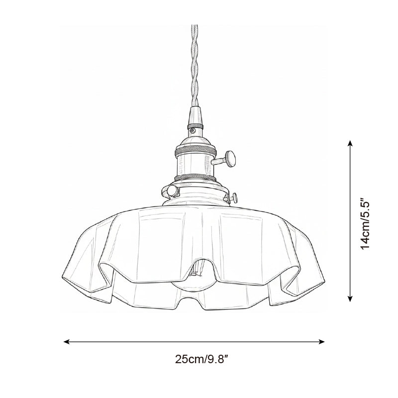 Skirted Ripple Pendant Lamp