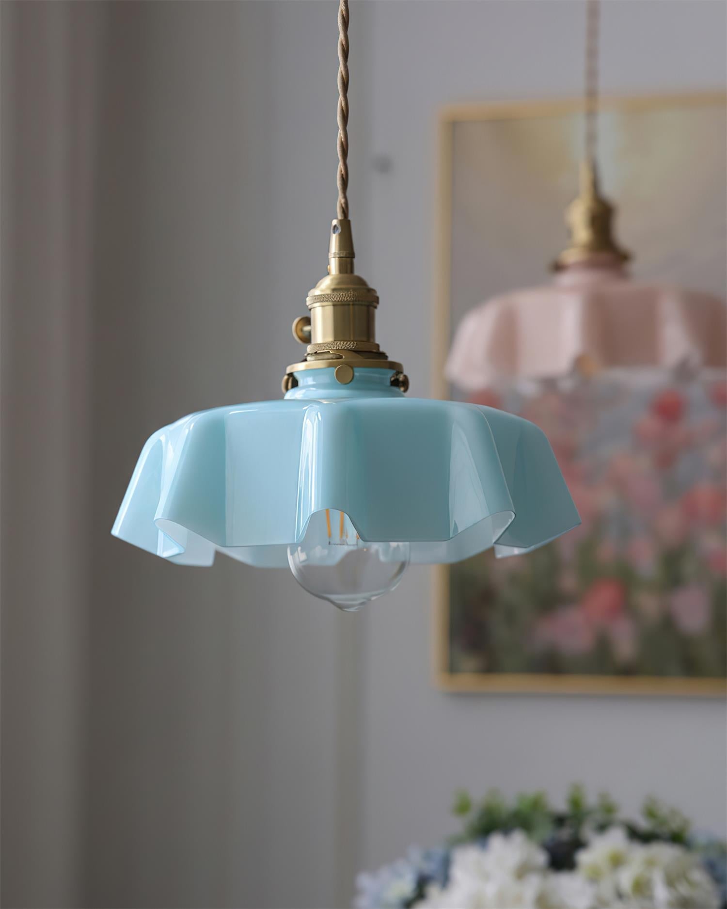 Skirted Ripple Pendant Lamp