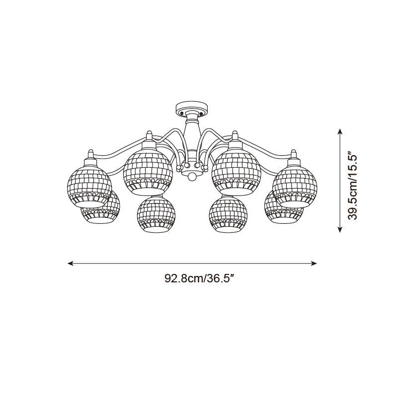 Solara Globe Chandelier