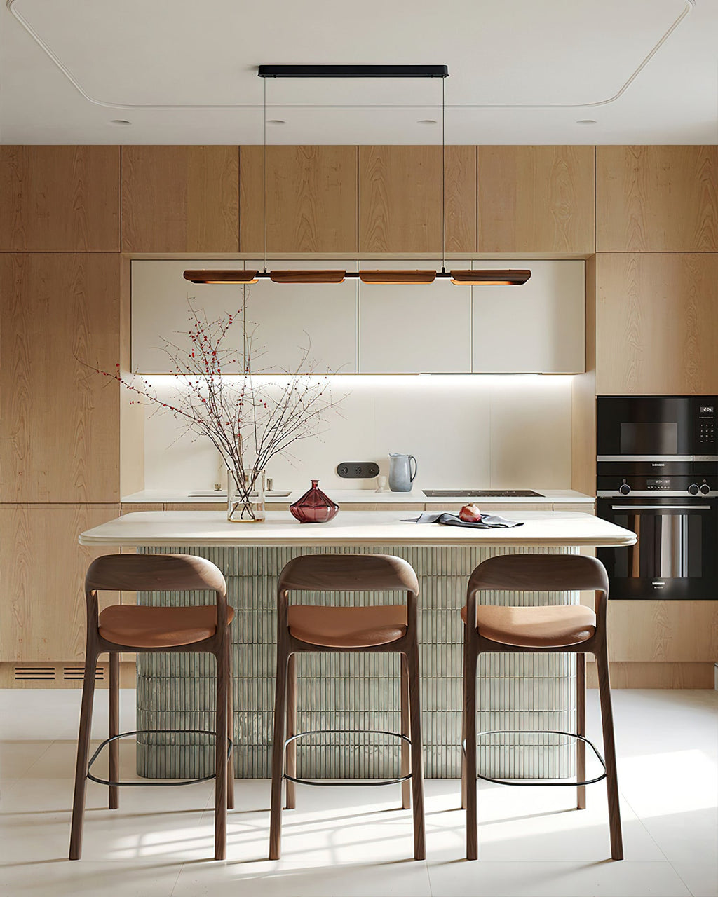 Strata Wood Chandelier