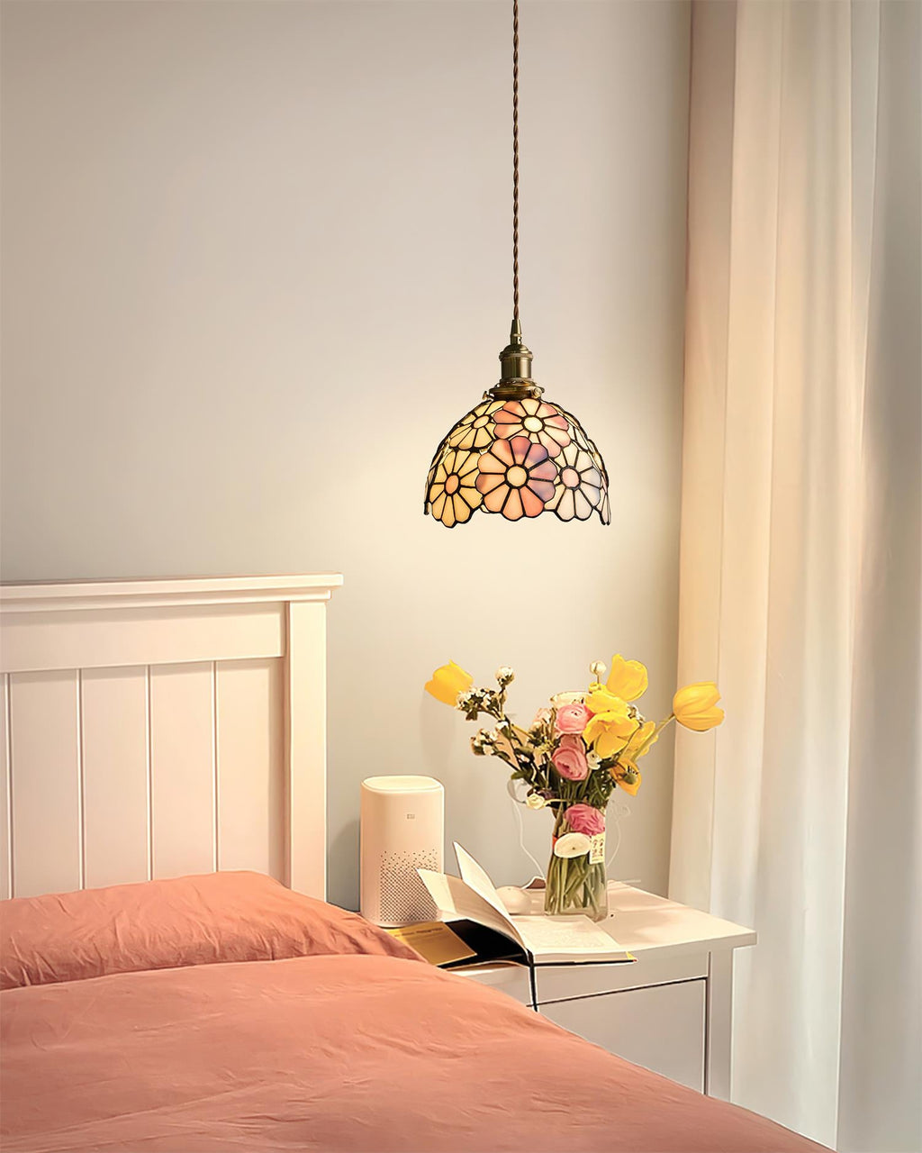 Suka Floral Plug In Pendant Lamp