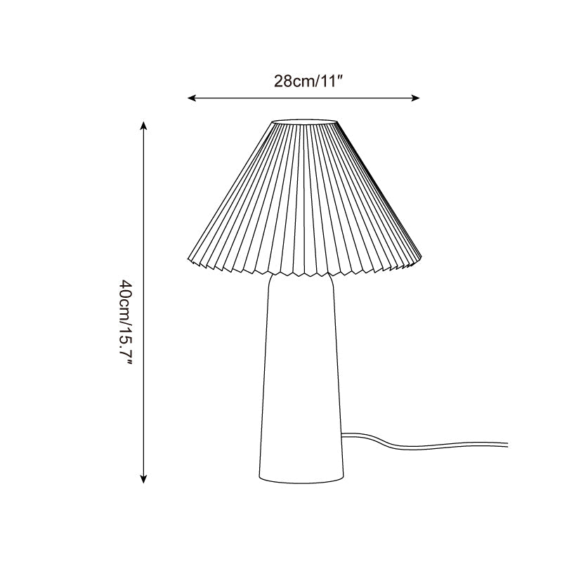 Sylvan Pleat Table Lamp