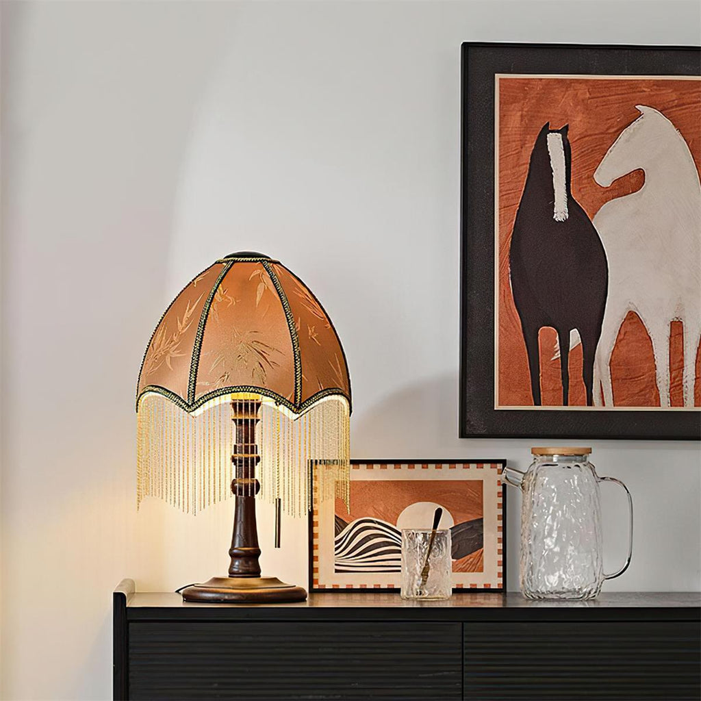 Tassel Bead Table Lamp