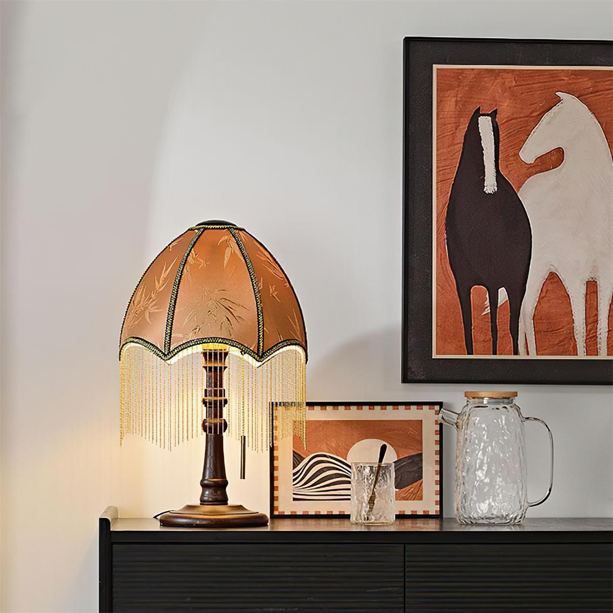 Tassel Bead Table Lamp