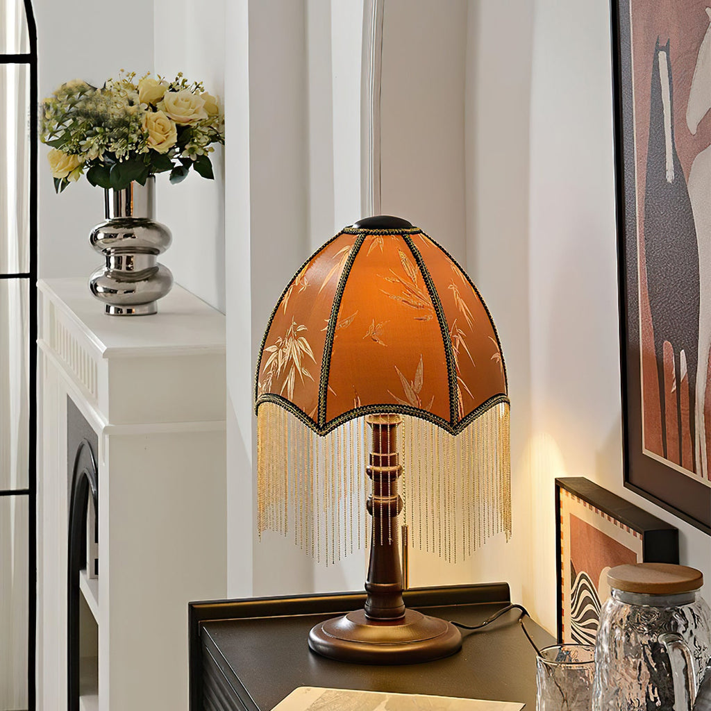 Tassel Bead Table Lamp