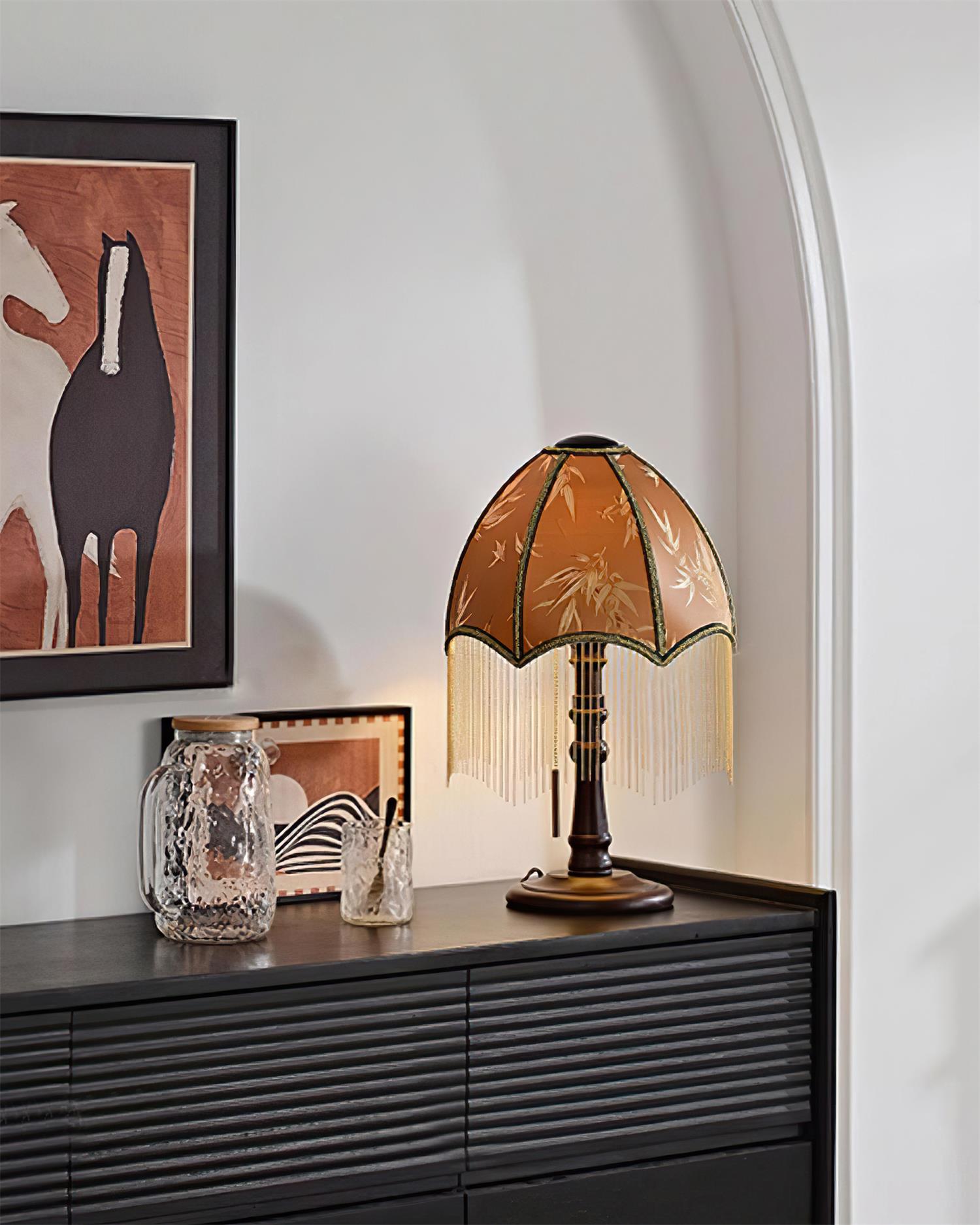 Tassel Bead Table Lamp