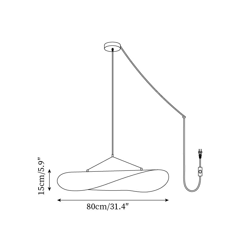 Tense Plug In Pendant Lamp