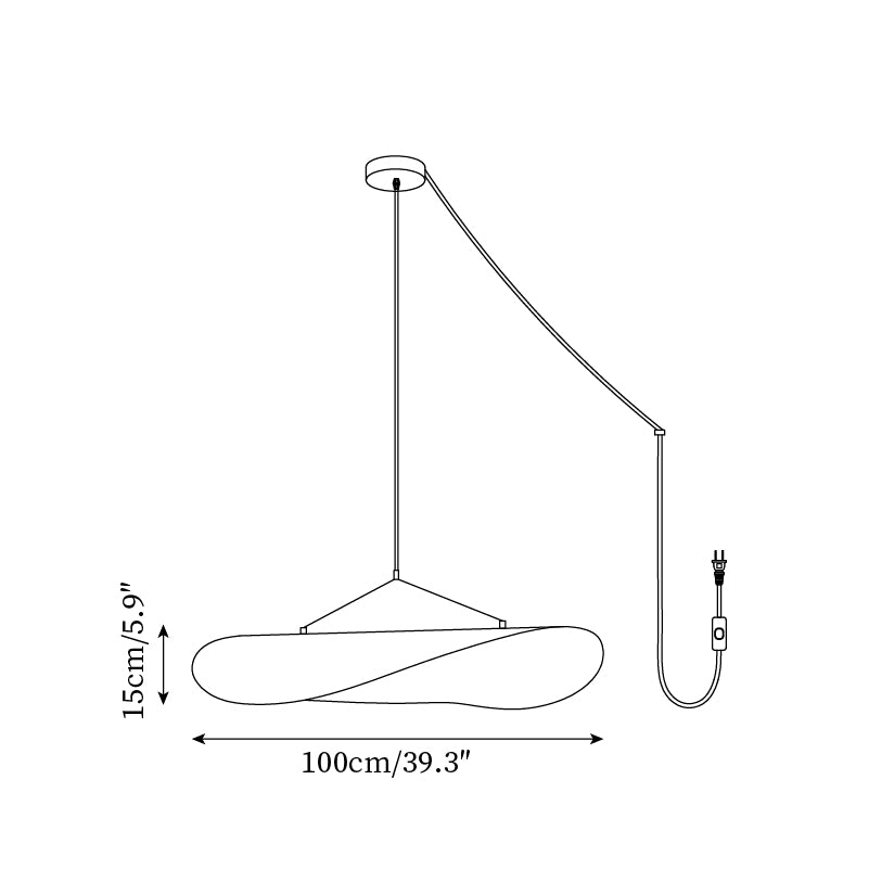 Tense Plug In Pendant Lamp