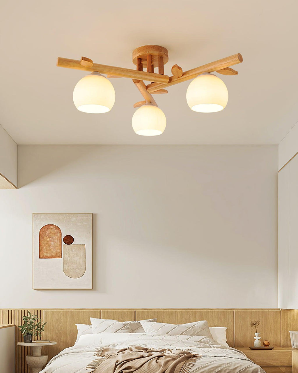 Tinsley Wood Ceiling Light