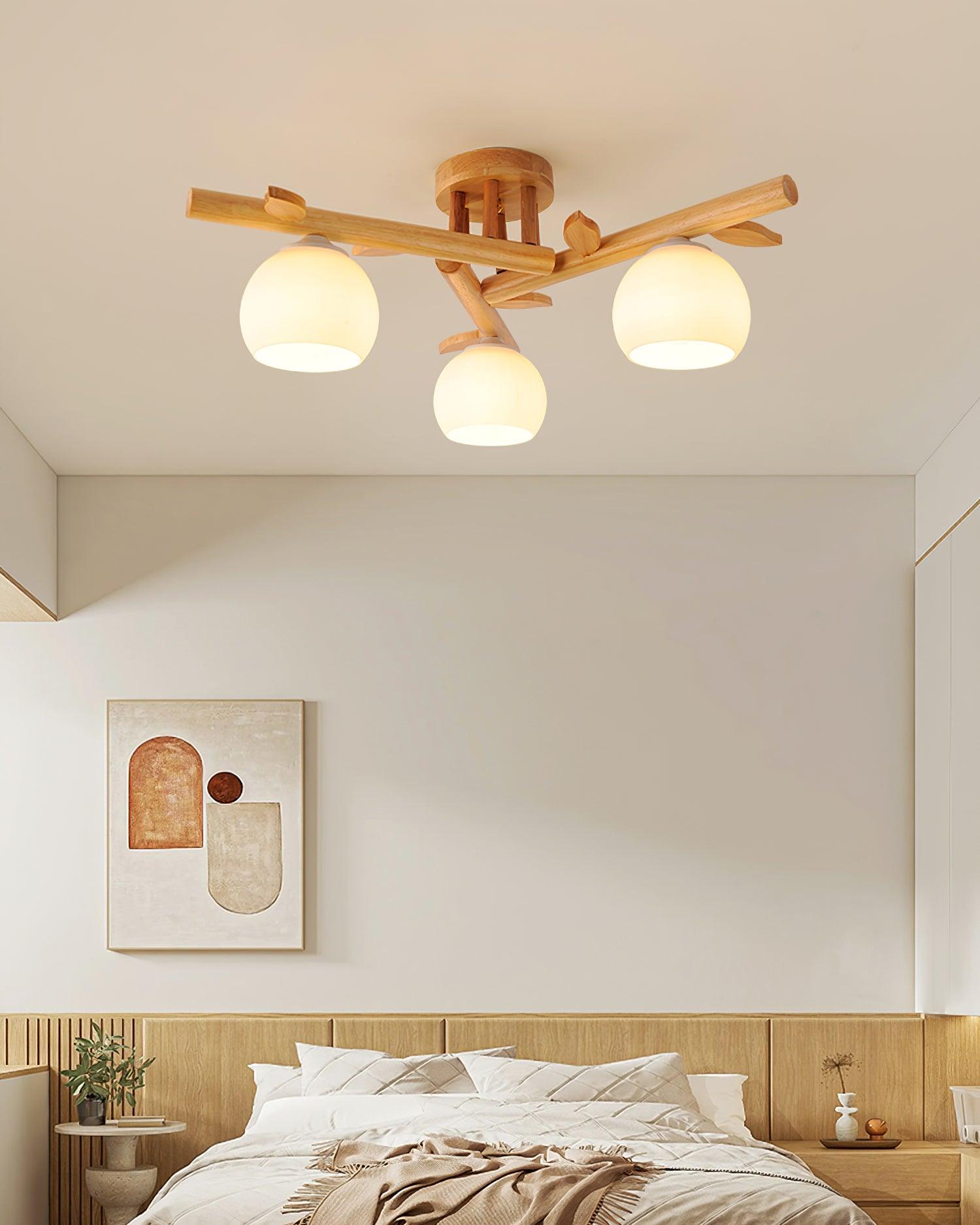 Tinsley Wood Ceiling Light